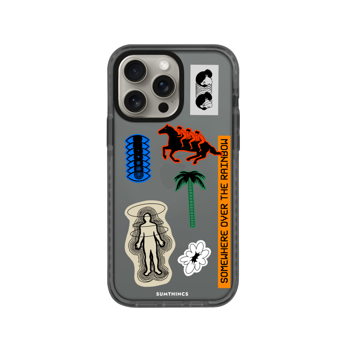 iPhone 11 Somewhere Procase Şeffaf Telefon Kılıfı Antrasit - SUMTHINCS