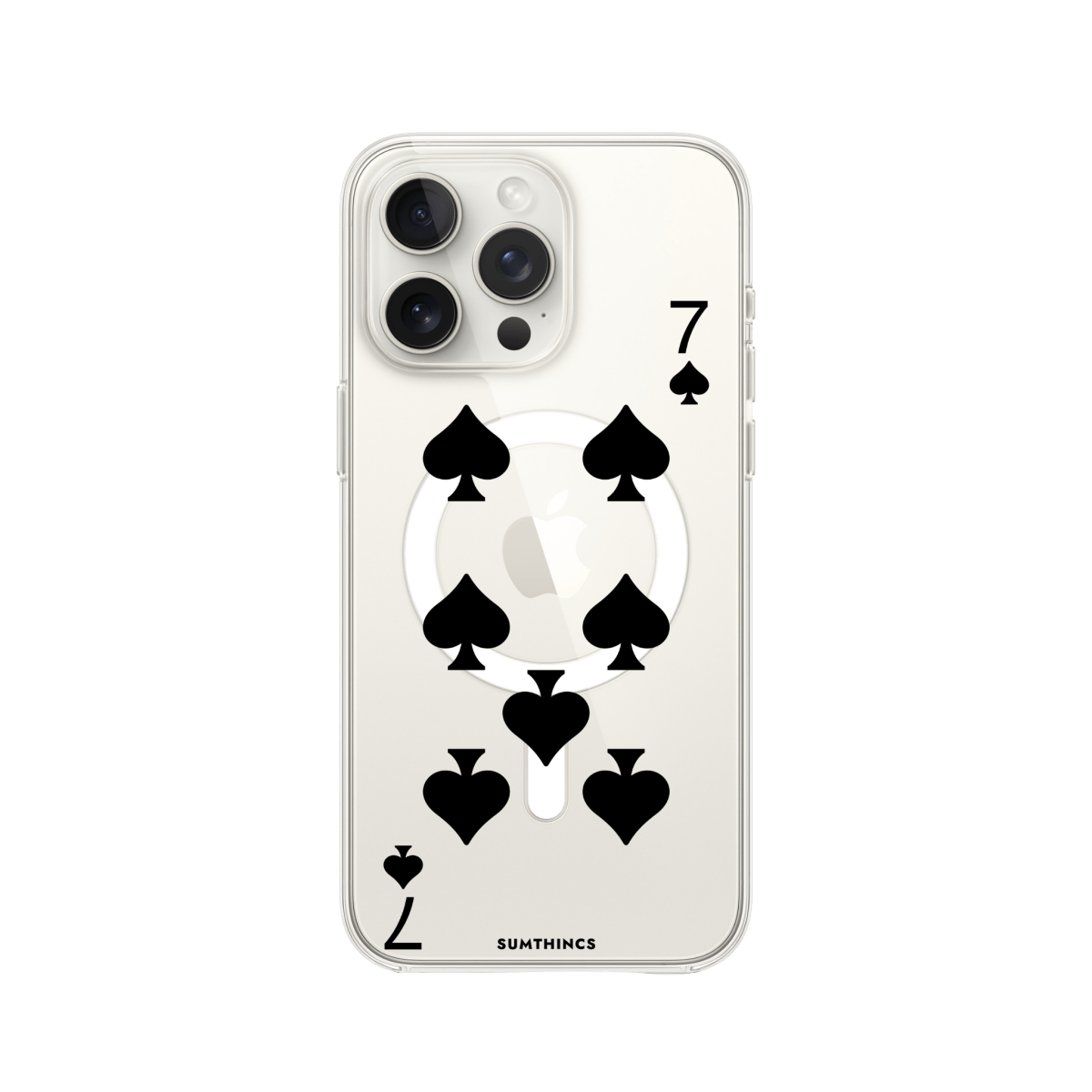 iPhone 11 Spade7 Clear Magsafe Şeffaf Telefon Kılıfı - SUMTHINCS