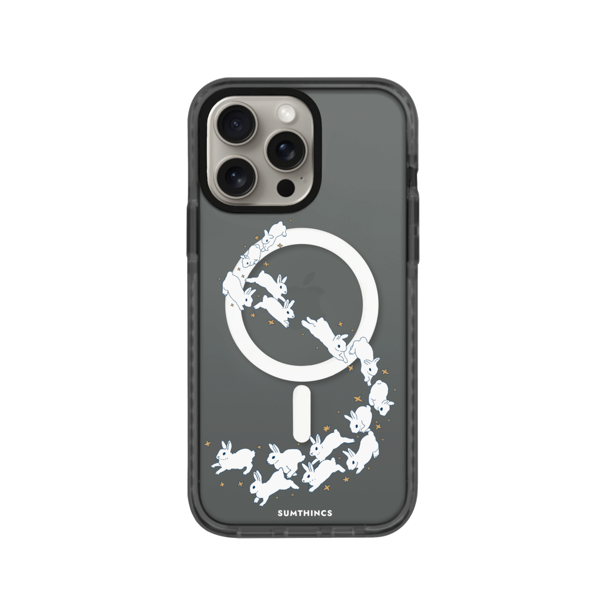 iPhone 11 Starry Bunnies Magsafe Procase Şeffaf Telefon Kılıfı Antrasit - SUMTHINCS