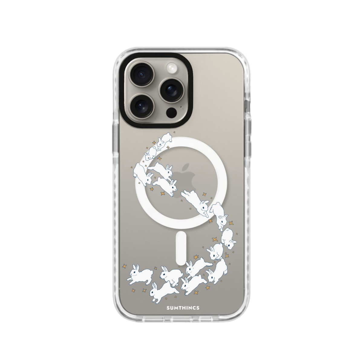 iPhone 11 Starry Bunnies Magsafe Procase Şeffaf Telefon Kılıfı Beyaz Şeffaf - SUMTHINCS