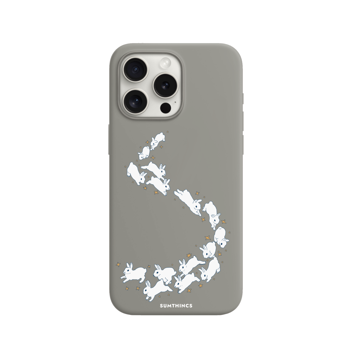 iPhone 11 Starry Bunnies Premium Telefon Kılıfı Gri - SUMTHINCS