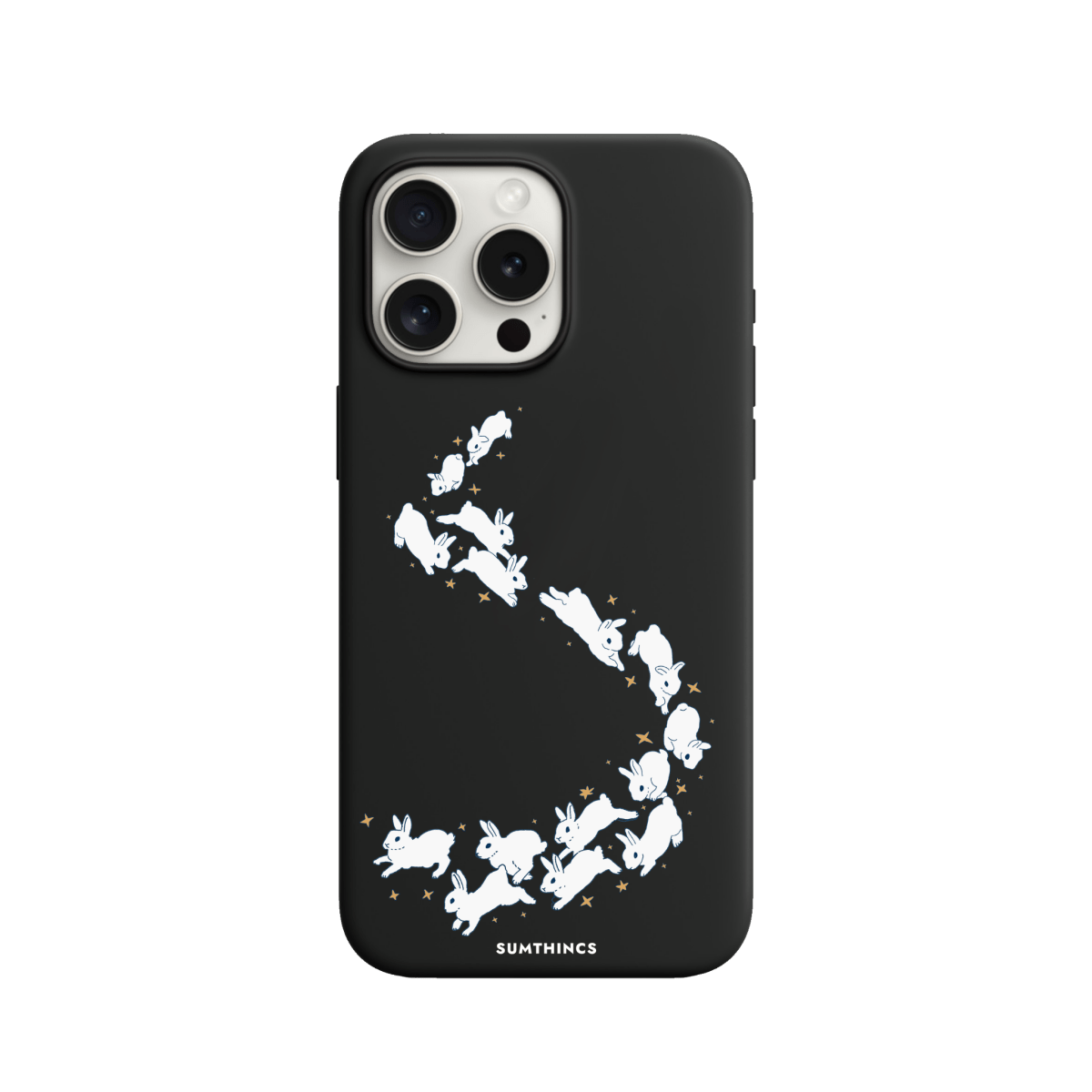 iPhone 11 Starry Bunnies Premium Telefon Kılıfı Siyah - SUMTHINCS