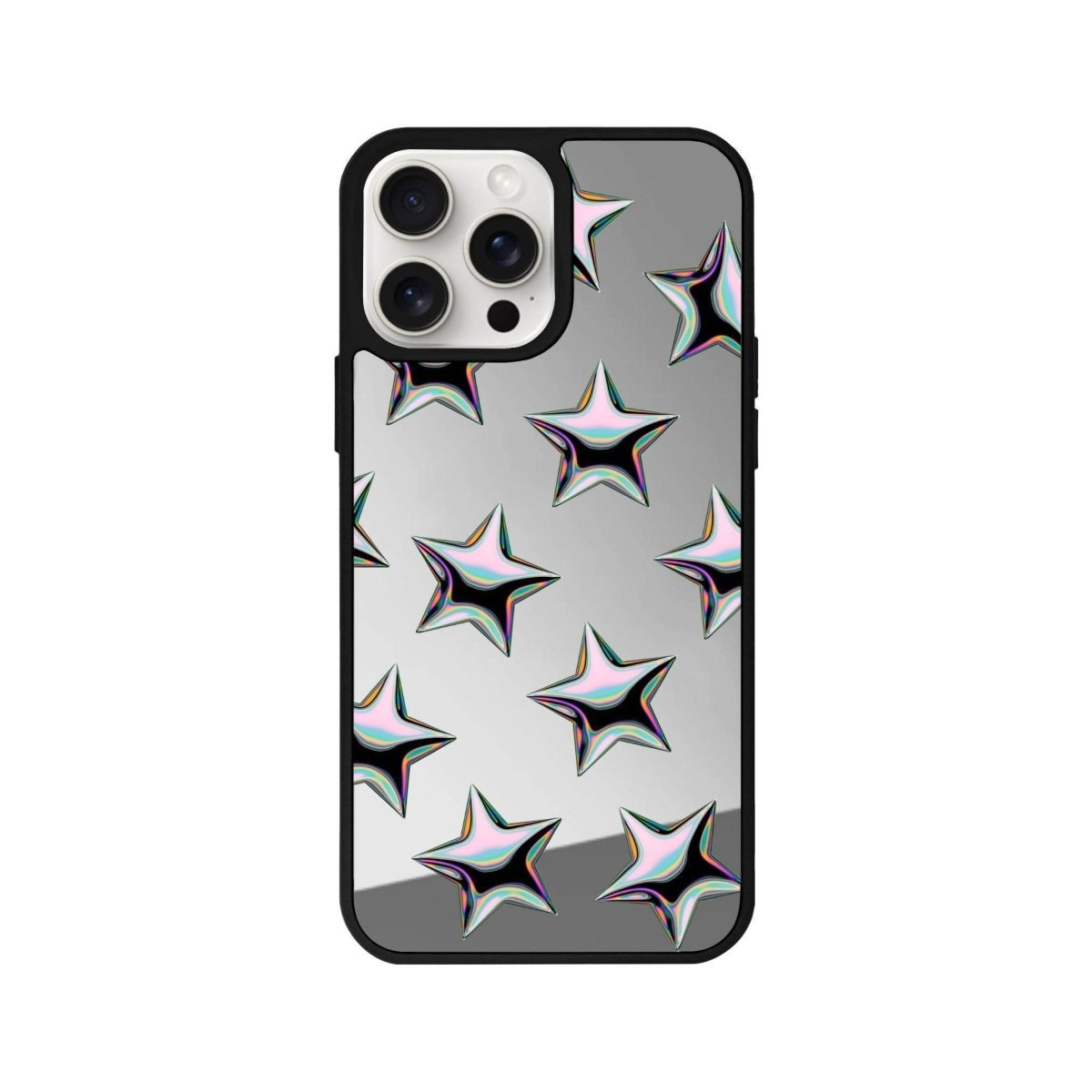 iPhone 11 Stars Mirror Aynalı Telefon Kılıfı Gümüş - SUMTHINCS