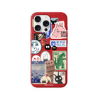 iPhone 11 Tokyobook Premium Telefon Kılıfı Kırmızı - Sumthincs