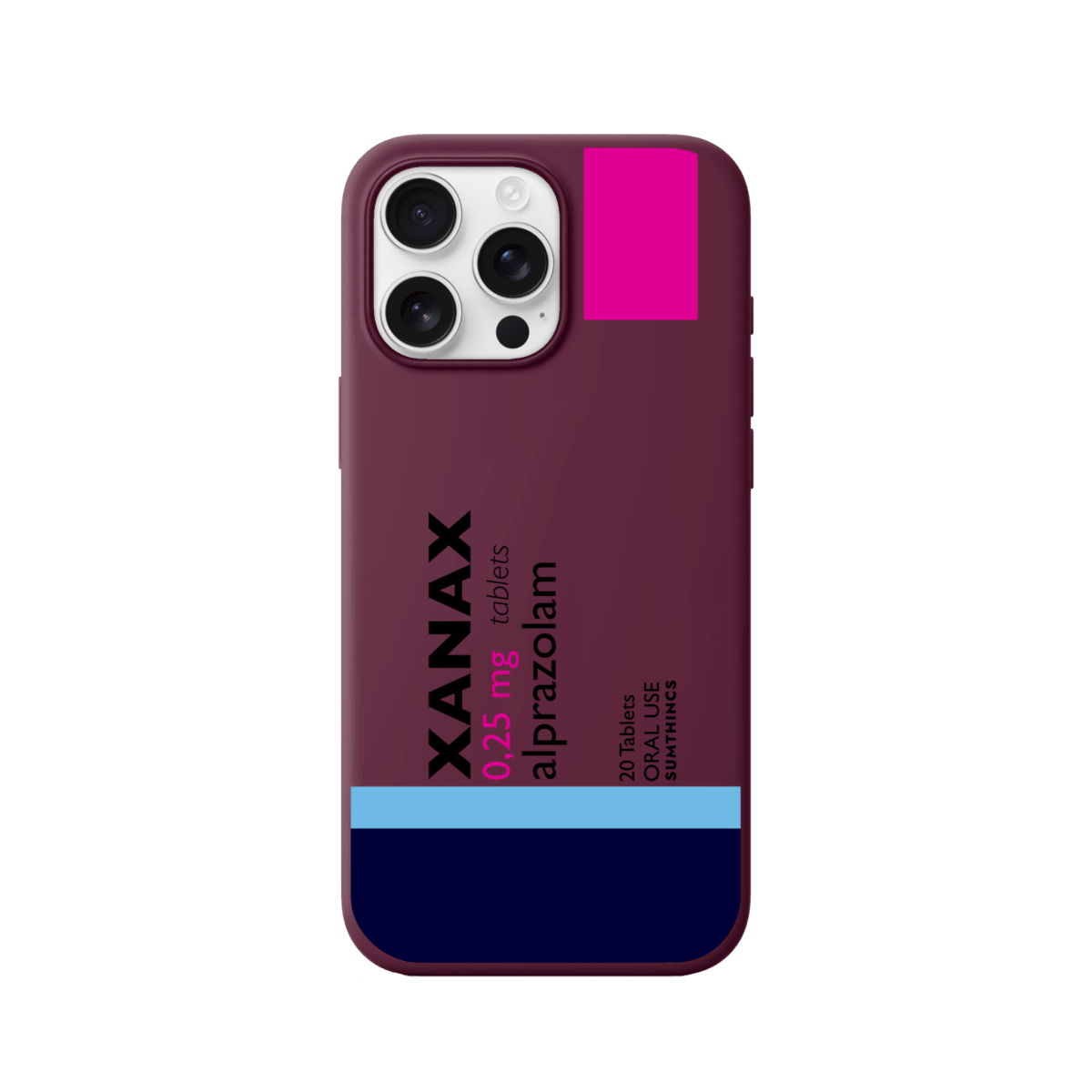 iPhone 11 Xanax Premium Telefon Kılıfı Bordo - Sumthincs