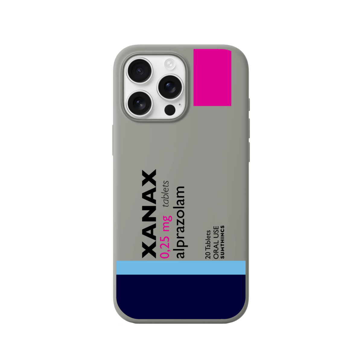 iPhone 11 Xanax Premium Telefon Kılıfı Gri - Sumthincs