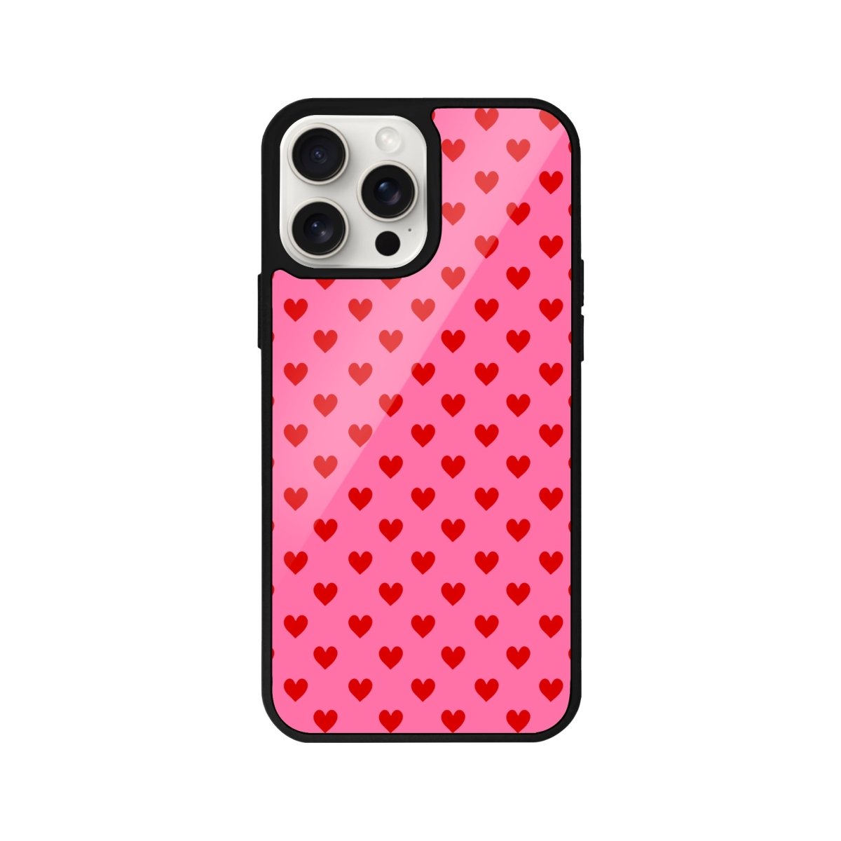 iPhone 12 Little Hearts Glossy Cam Telefon Kılıfı - SUMTHINCS