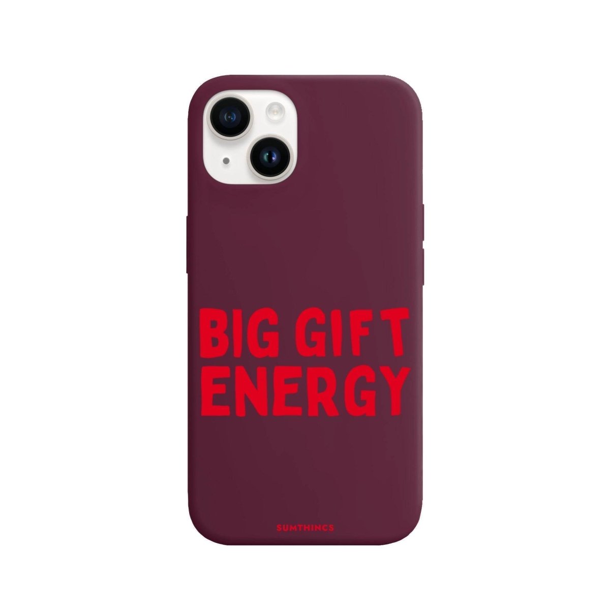 iPhone 13 Big Gift Energy Premium Telefon Kılıfı Bordo - SUMTHINCS