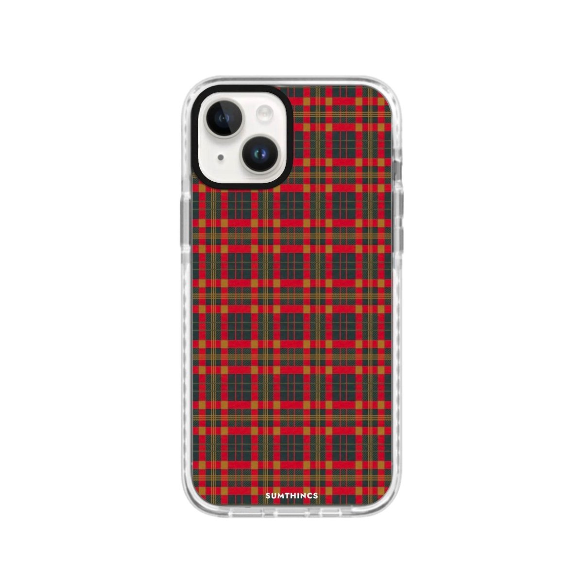 iPhone 13 Christmas Plaid Procase Şeffaf Telefon Kılıfı Beyaz Şeffaf - SUMTHINCS
