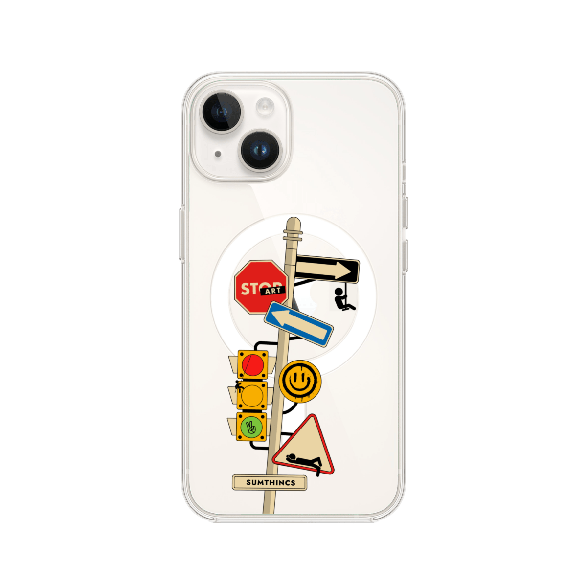 iPhone 13 Crossroad Clear Magsafe Şeffaf Telefon Kılıfı - SUMTHINCS