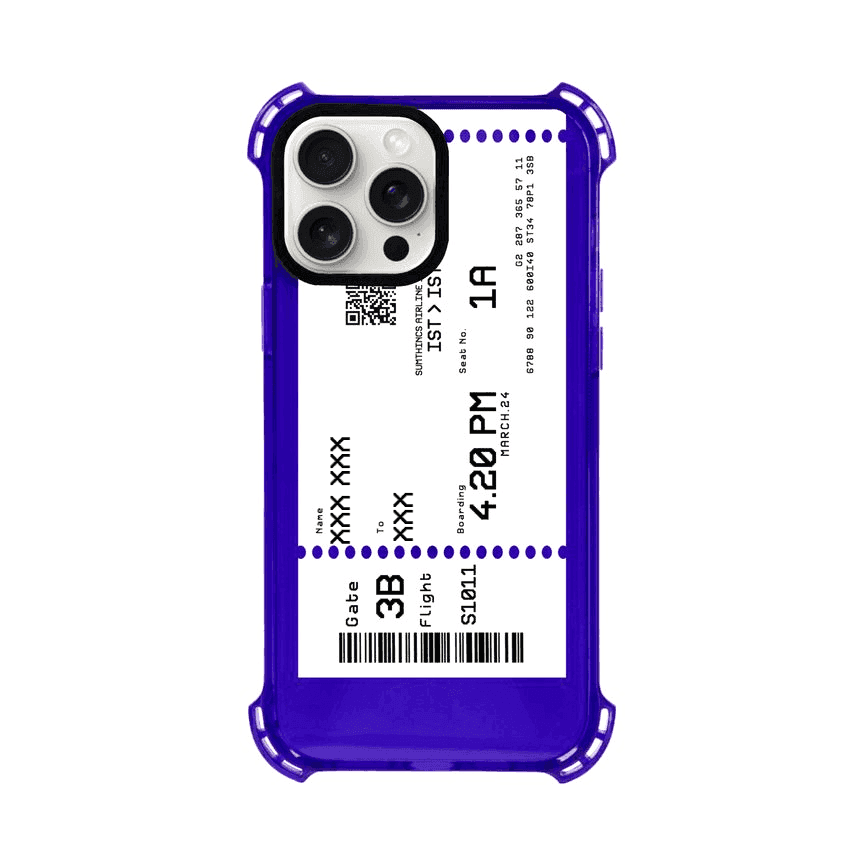 iPhone 13 Custom Ticket Kişiye Özel Bumper Magsafe Şeffaf Telefon Kılıfı - SUMTHINCS