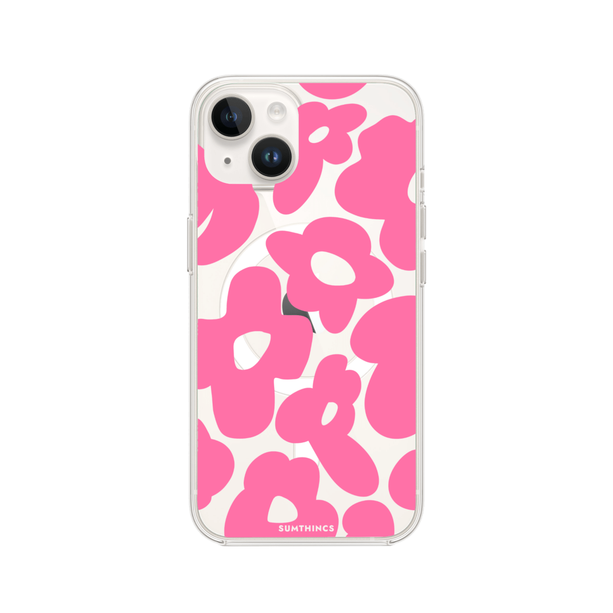 iPhone 13 Daisy Pop Clear Magsafe Telefon Kılıfı - SUMTHINCS