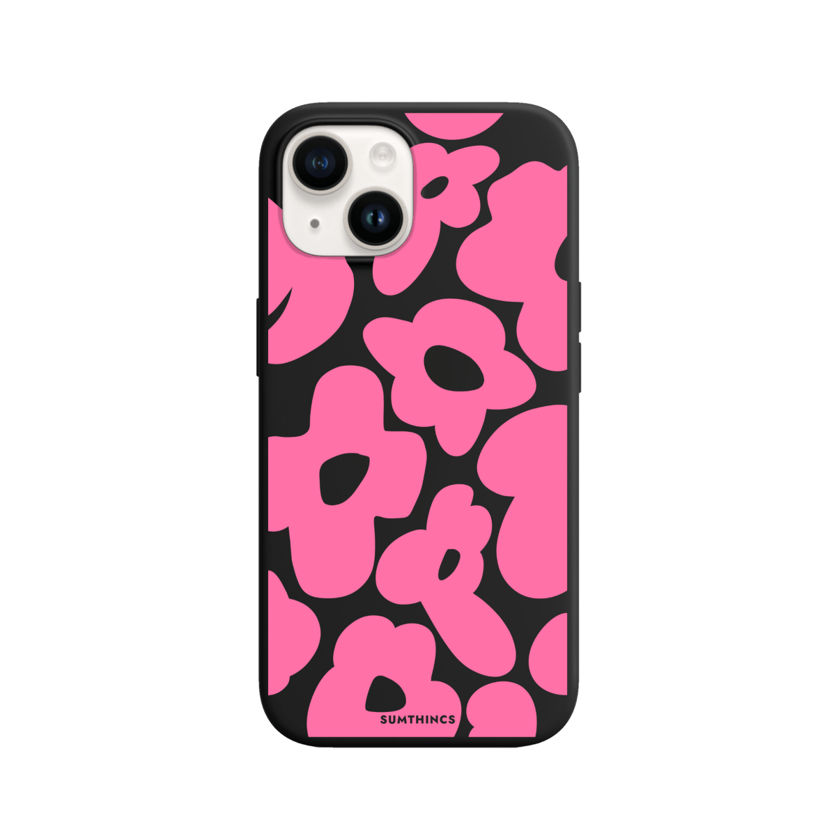 iPhone 13 Daisy Pop Premium Telefon Kılıfı Siyah - SUMTHINCS