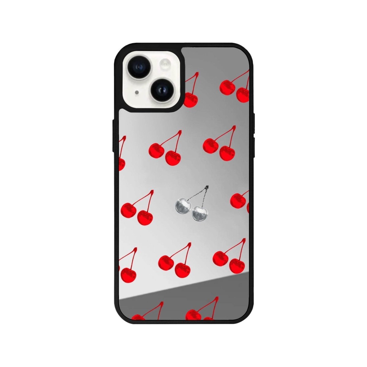 iPhone 13 Disco Cherry Mirror Aynalı Telefon Kılıfı Gümüş - SUMTHINCS