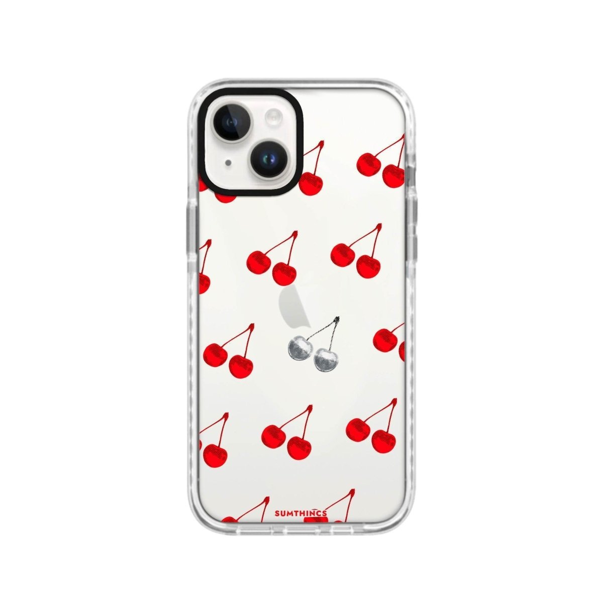 iPhone 13 Disco Cherry Procase Şeffaf Telefon Kılıfı Beyaz Şeffaf - SUMTHINCS