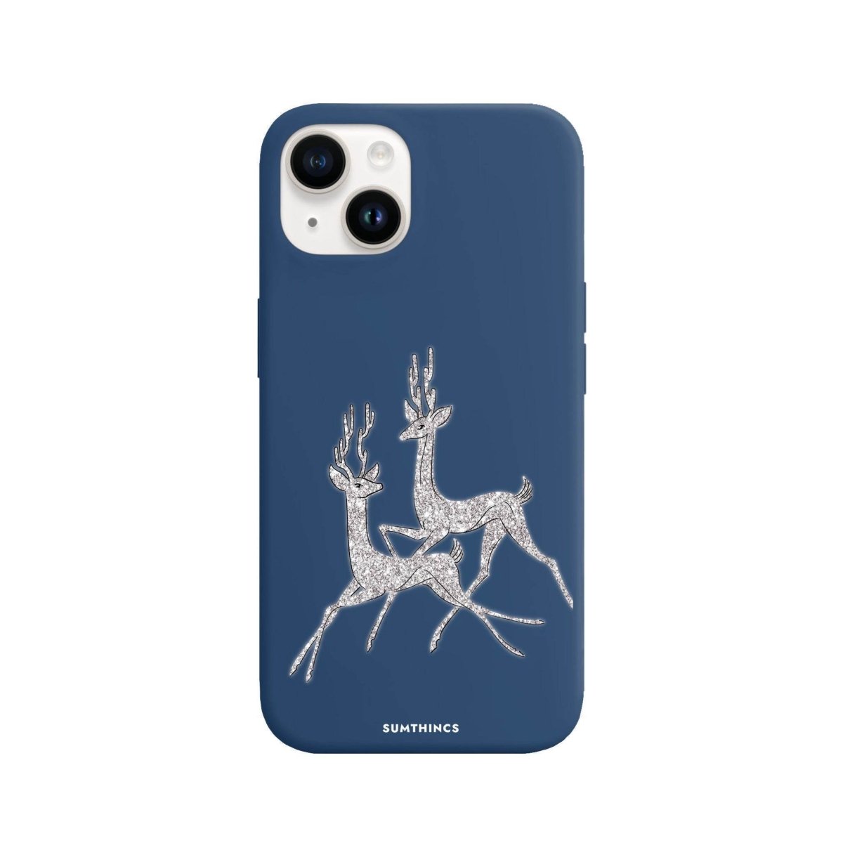 iPhone 13 Disco Deers Premium Telefon Kılıfı Pasifik Mavi - SUMTHINCS