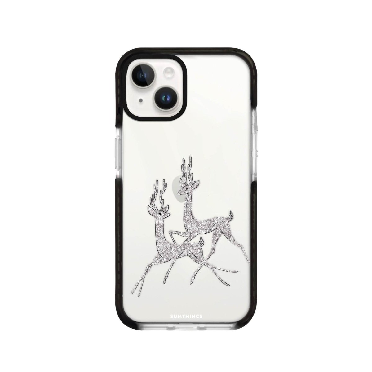 iPhone 13 Disco Deers Procase Şeffaf Telefon Kılıfı Siyah Şeffaf - SUMTHINCS