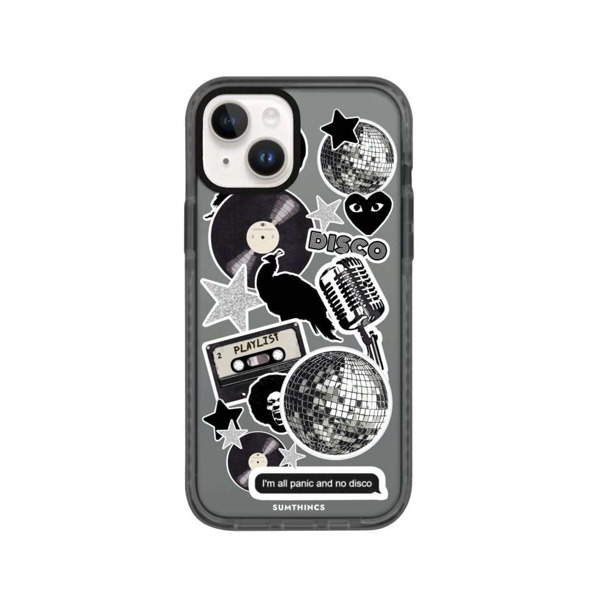 iPhone 13 Disco Stickers Procase Şeffaf Telefon Kılıfı - SUMTHINCS