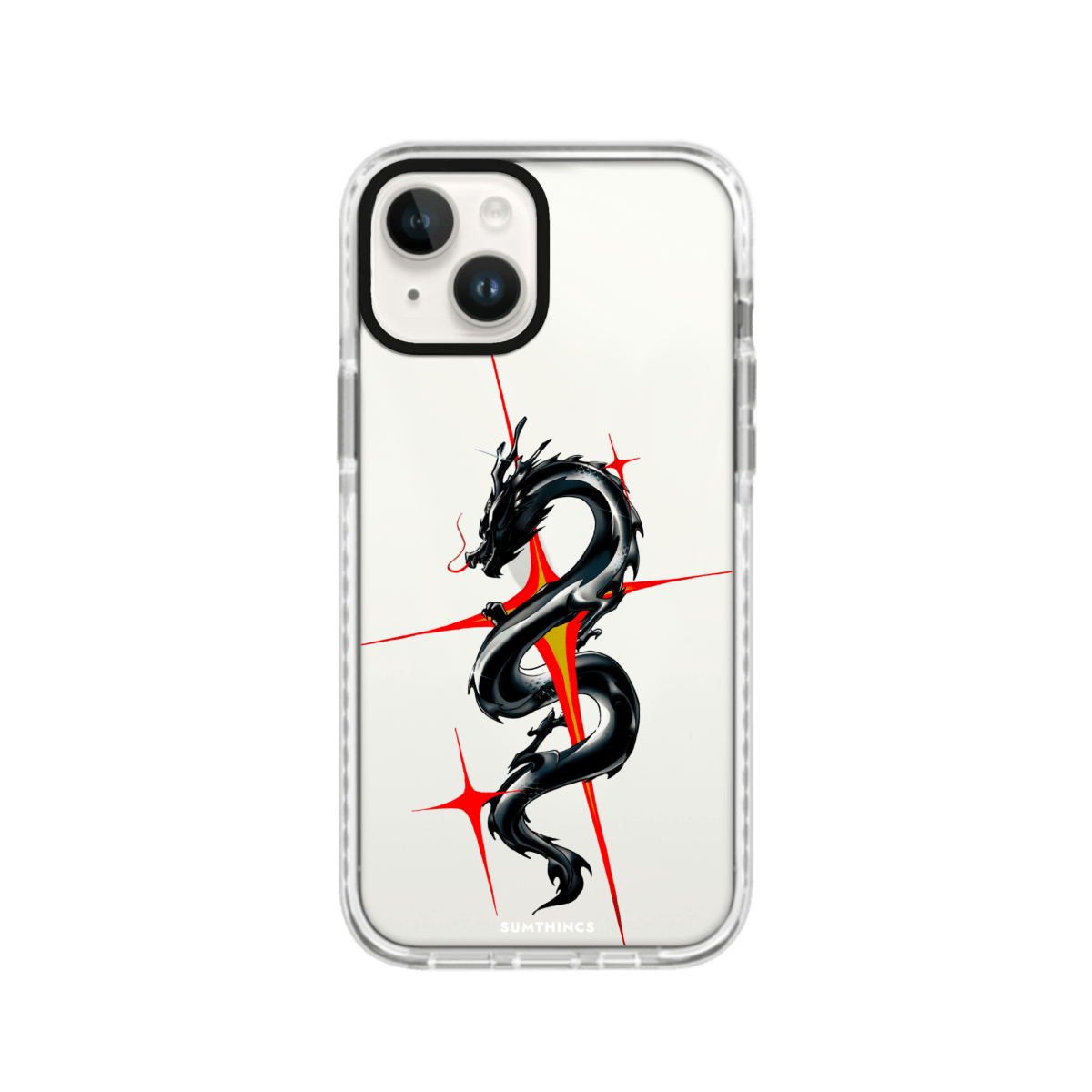 iPhone 13 Dragonflare Procase Şeffaf Telefon Kılıfı Beyaz Şeffaf - SUMTHINCS