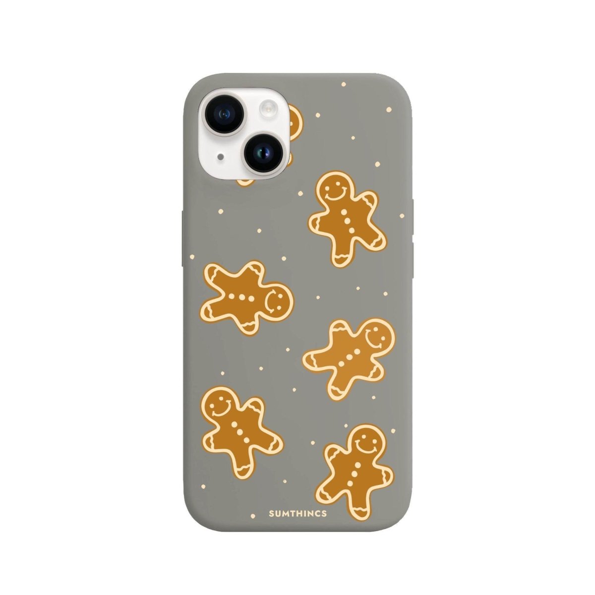 iPhone 13 Gingerbread Man Premium Telefon Kılıfı Gri - SUMTHINCS