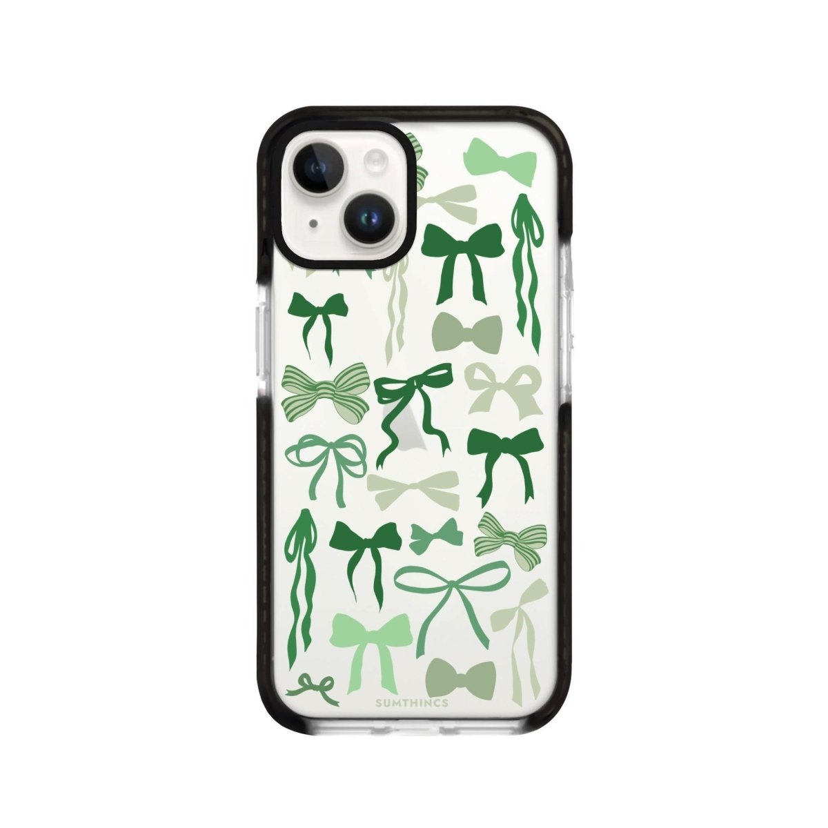 iPhone 13 Green Garland Procase Şeffaf Telefon Kılıfı Siyah Şeffaf - SUMTHINCS