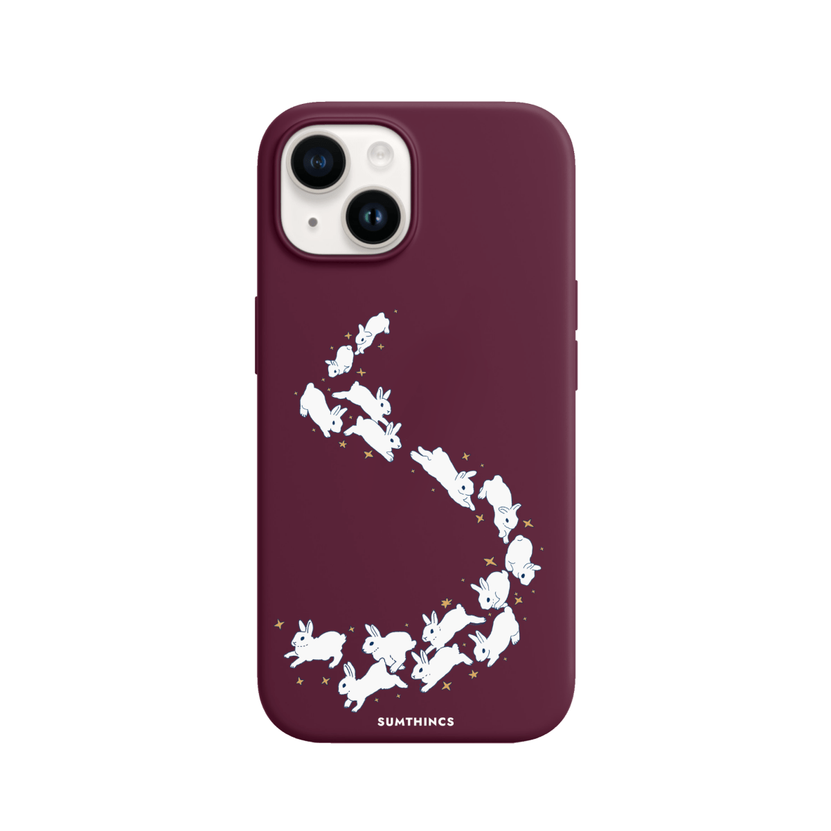 iPhone 13 Neon Fish Premium Telefon Kılıfı Bordo - SUMTHINCS