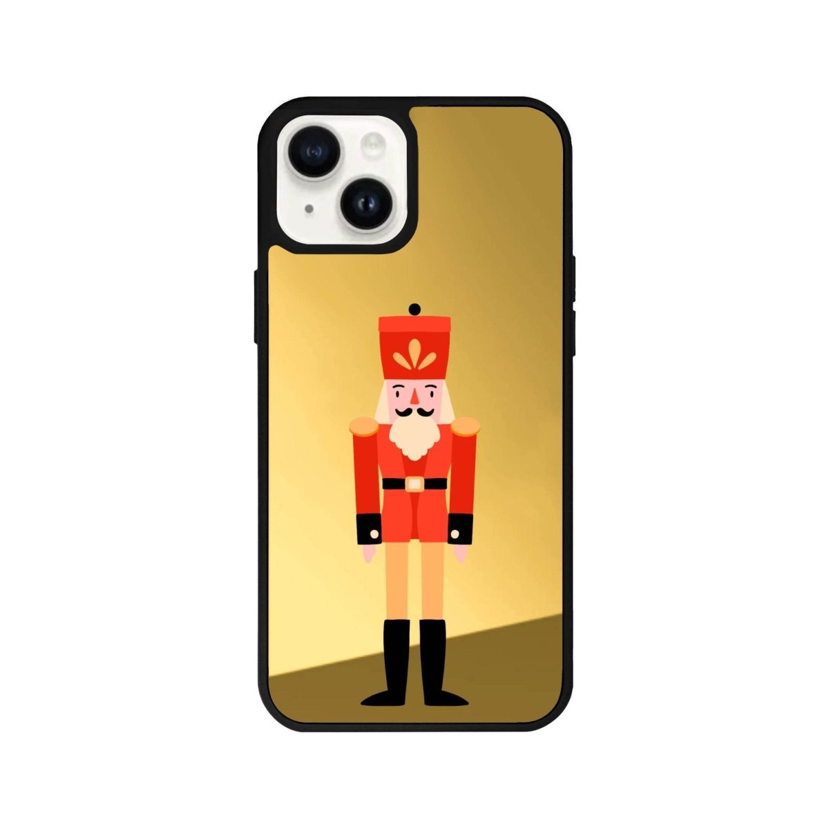 iPhone 13 Nutcracker Mirror Aynalı Telefon Kılıfı Altın - SUMTHINCS