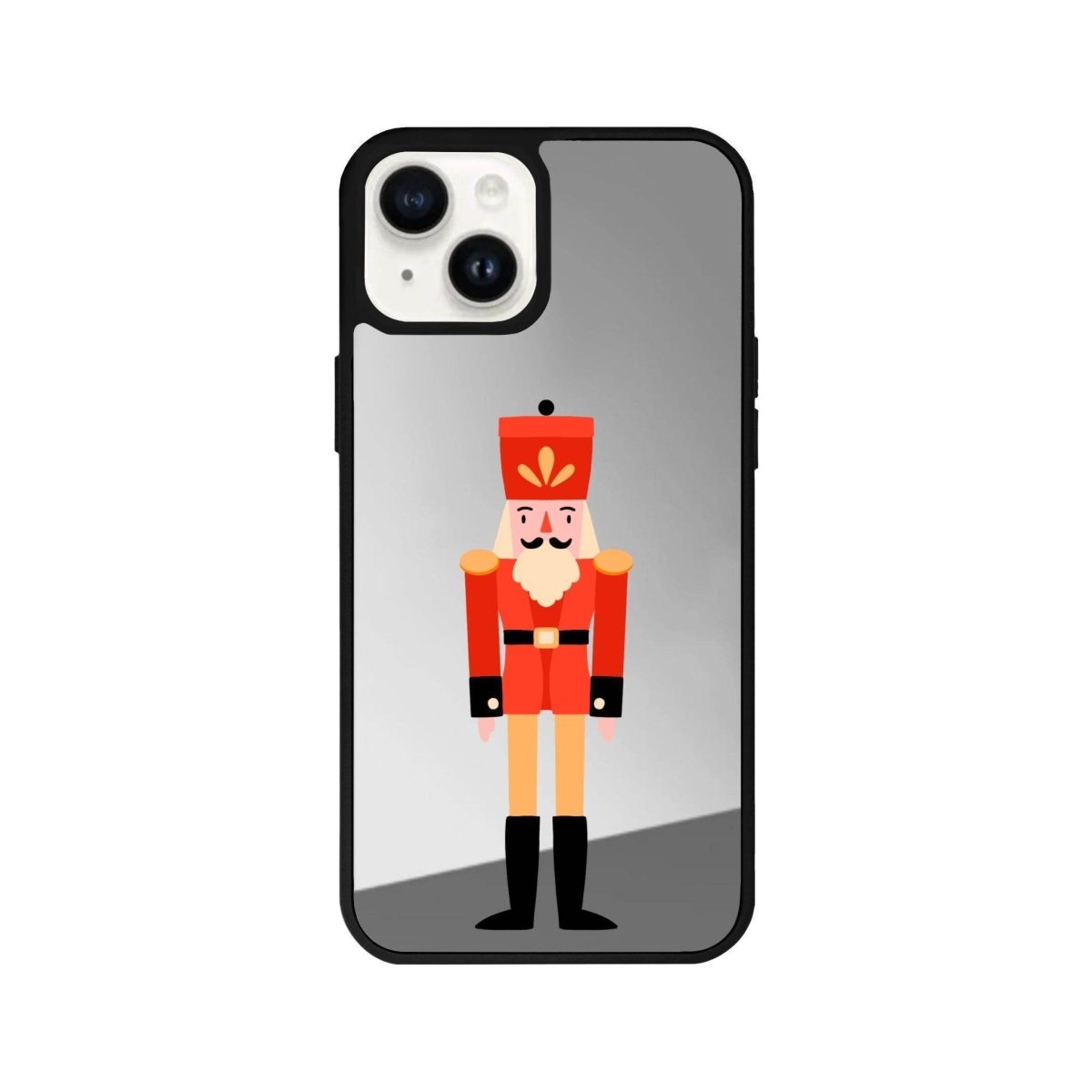 iPhone 13 Nutcracker Mirror Aynalı Telefon Kılıfı Gümüş - SUMTHINCS