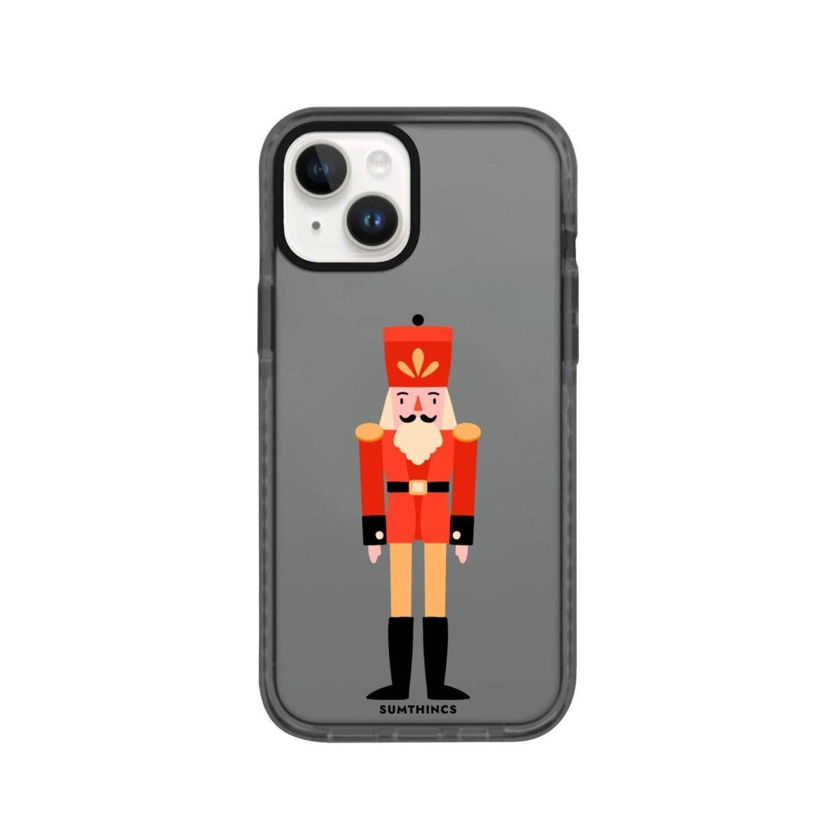 iPhone 13 Nutcracker Procase Şeffaf Telefon Kılıfı Antrasit - SUMTHINCS