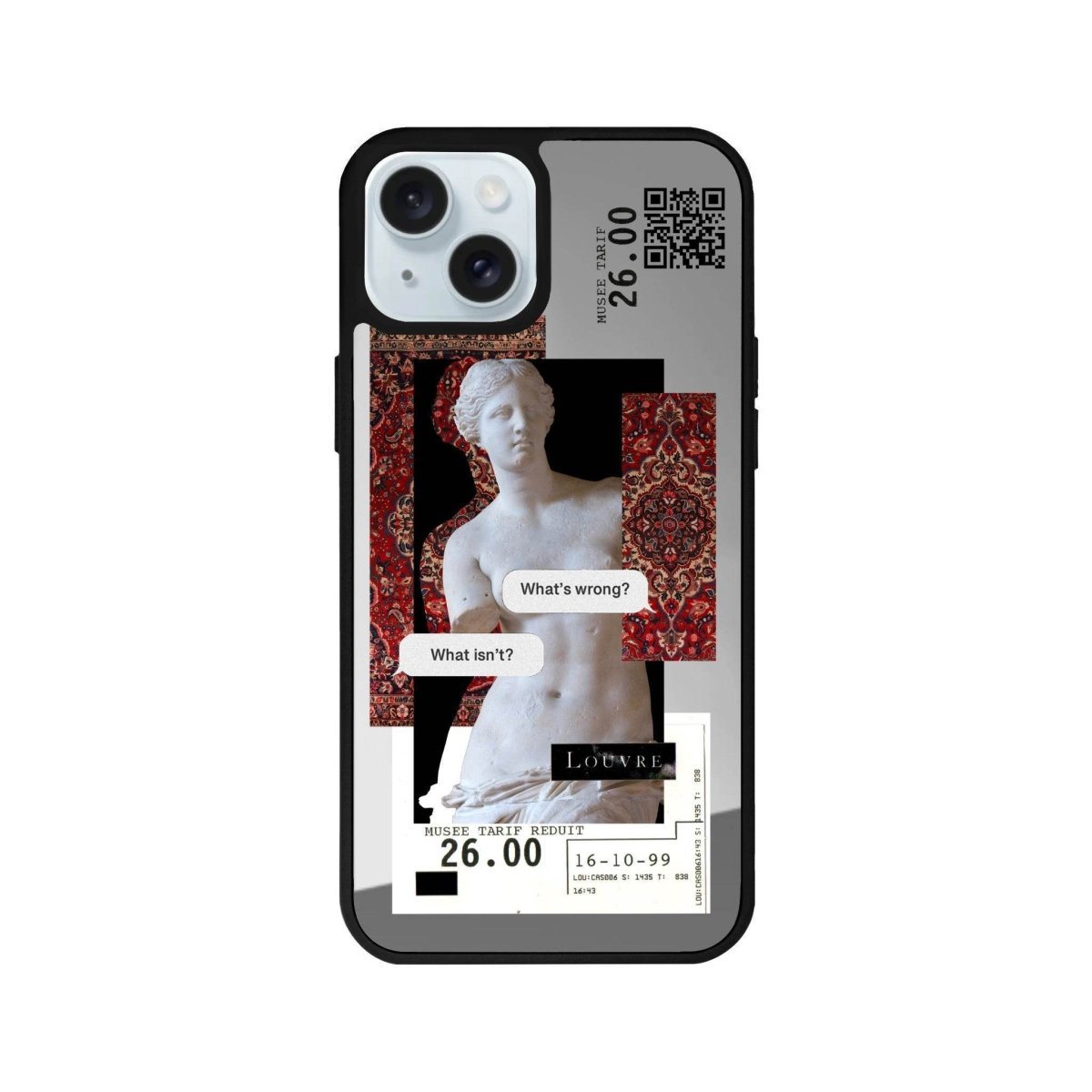 iPhone 13 PixelVenus Mirror Aynalı Telefon Kılıfı Gümüş - SUMTHINCS