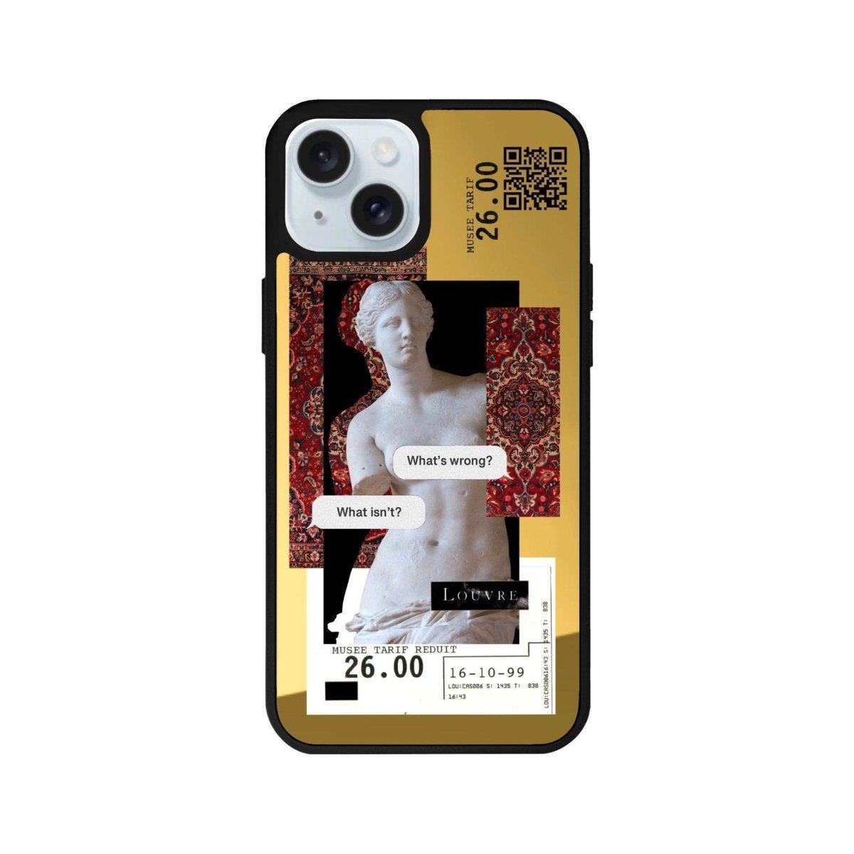 iPhone 13 PixelVenus Mirror Aynalı Telefon Kılıfı Altın - SUMTHINCS