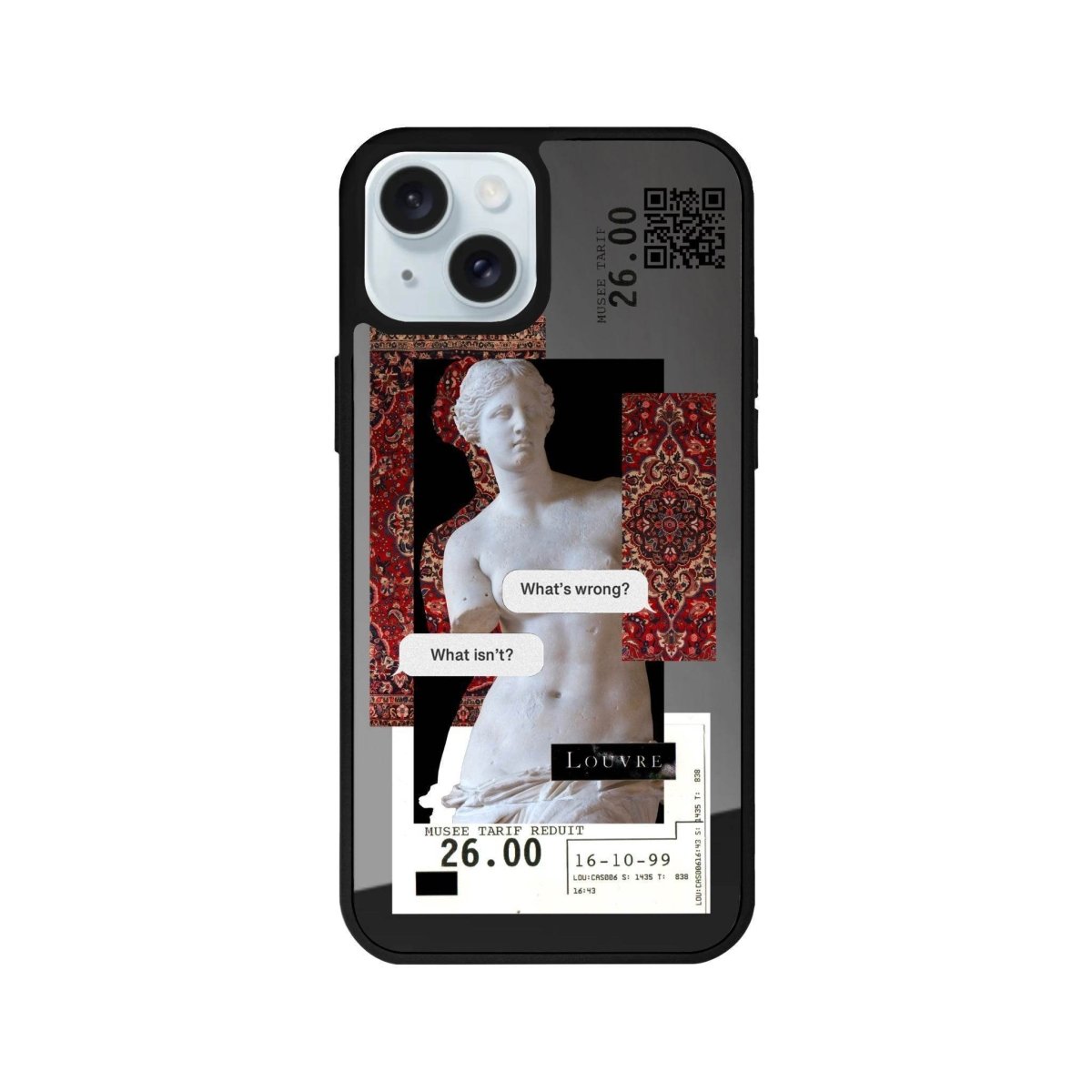 iPhone 13 PixelVenus Mirror Aynalı Telefon Kılıfı Antrasit - SUMTHINCS