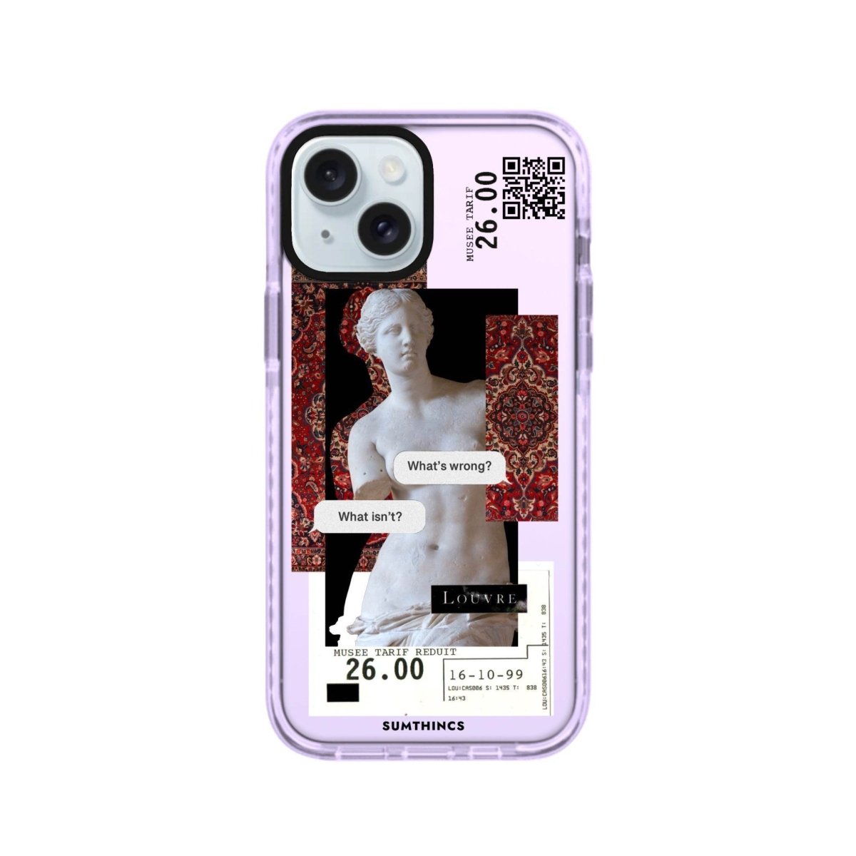 iPhone 13 PixelVenus Procase Şeffaf Telefon Kılıfı Lila - SUMTHINCS