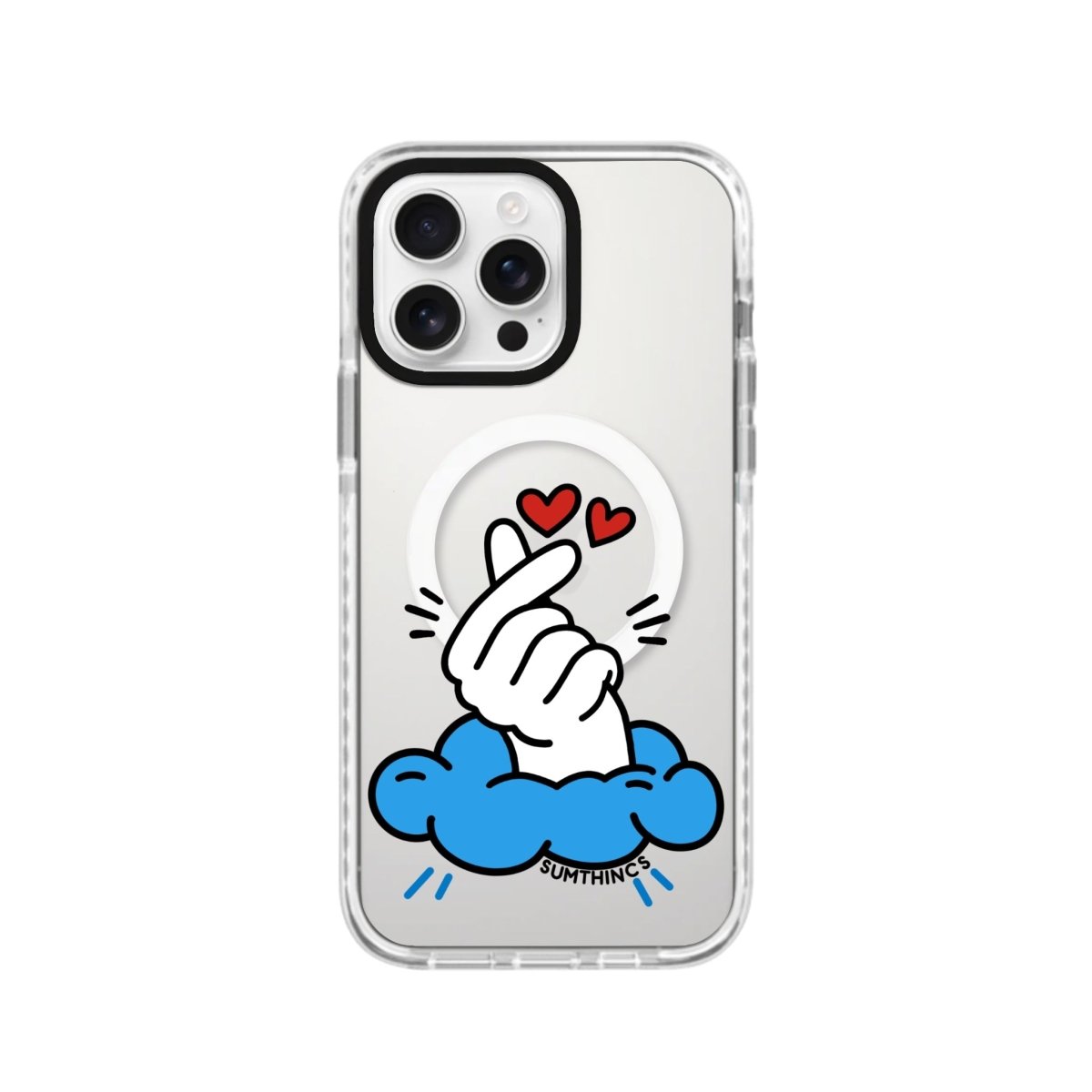 iPhone 13 Pro Max Crush Magsafe Procase Telefon Kılıfı Beyaz Şeffaf - SUMTHINCS