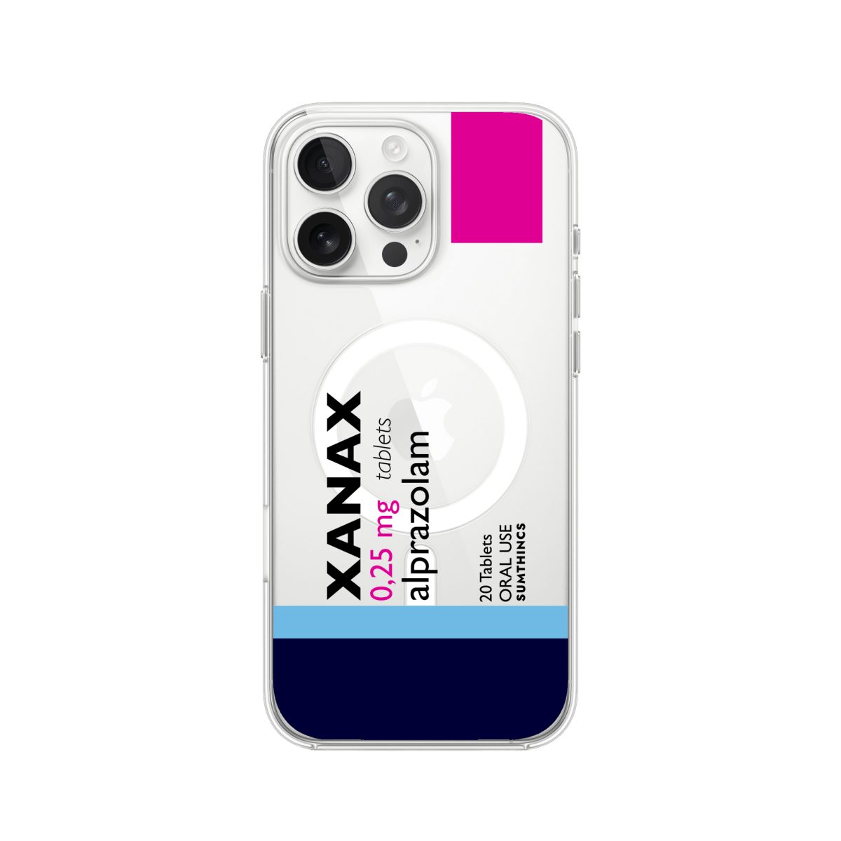 iPhone 13 Pro Xanax Clear Magsafe Telefon Kılıfı - Sumthincs