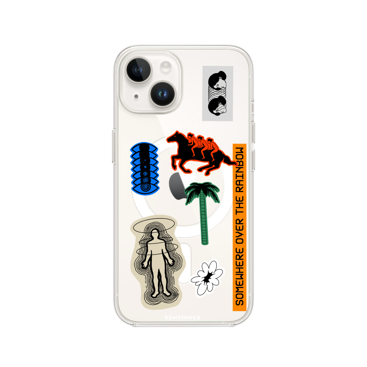 iPhone 13 Somewhere Clear Magsafe Şeffaf Telefon Kılıfı - SUMTHINCS