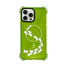 iPhone 13 Starry Bunnies Bumper Magsafe Şeffaf Telefon Kılıfı Yeşil - SUMTHINCS