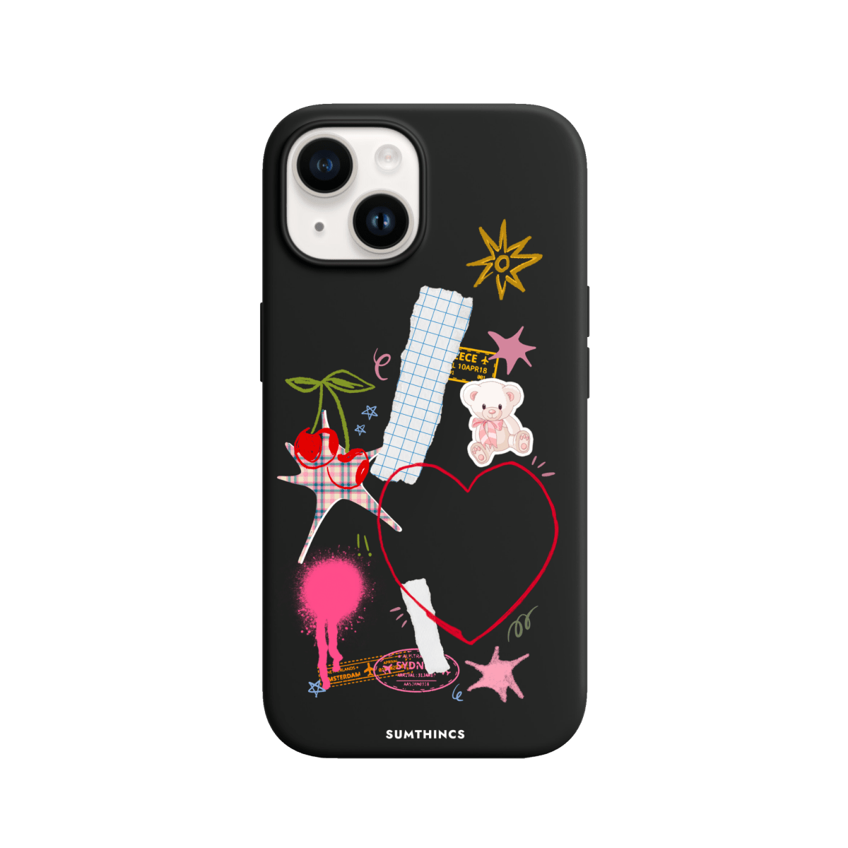 iPhone 13 Sweet Chaos Premium Telefon Kılıfı Siyah - SUMTHINCS