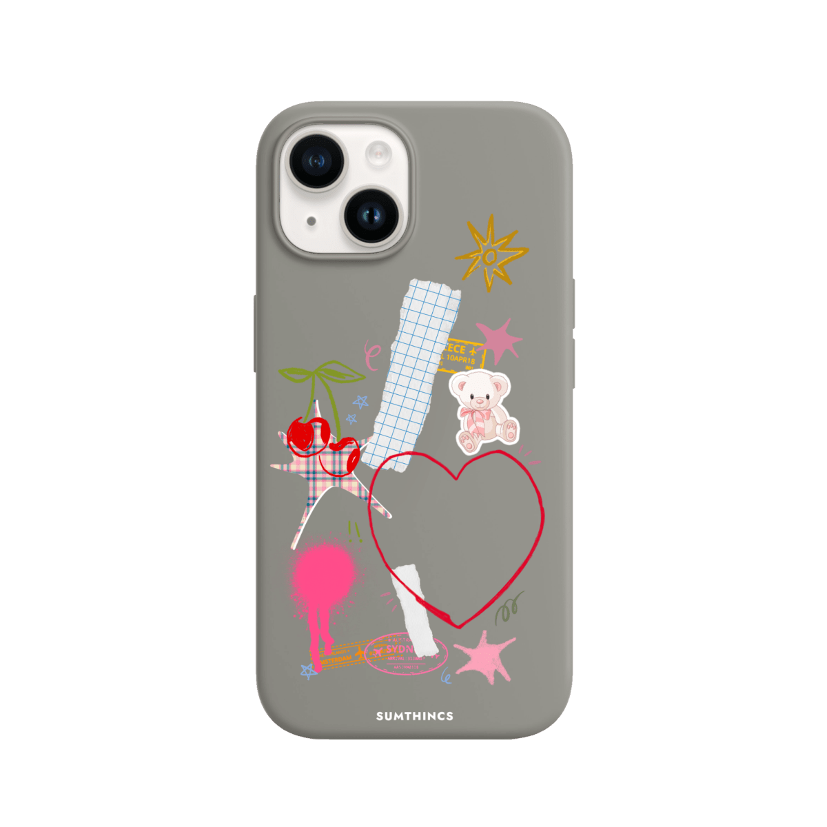 iPhone 13 Sweet Chaos Premium Telefon Kılıfı Gri - SUMTHINCS