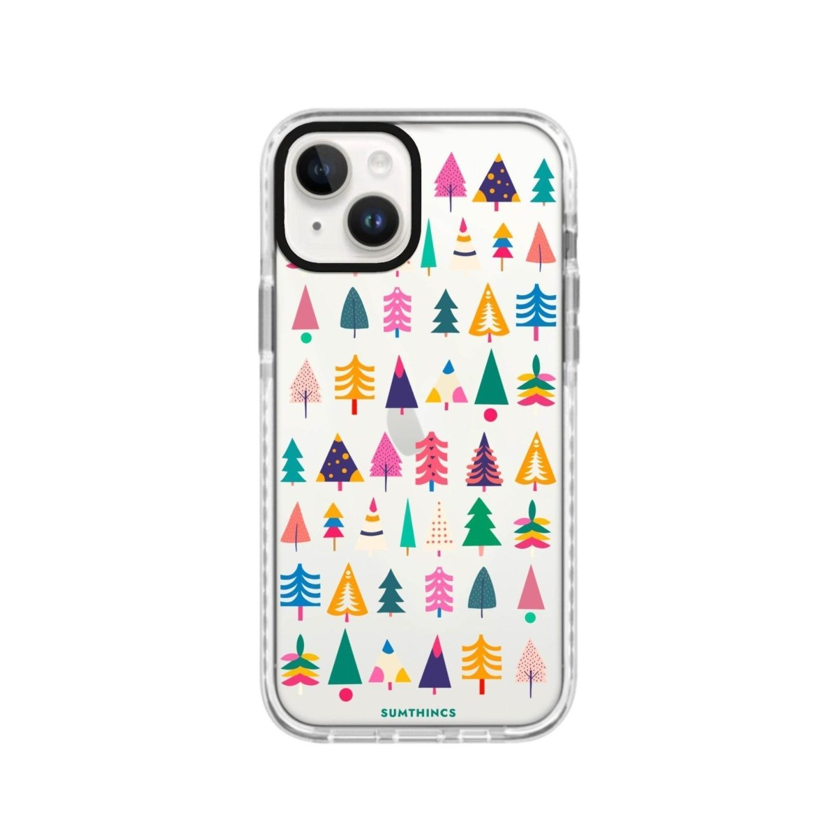 iPhone 13 Tiny Forest Procase Şeffaf Telefon Kılıfı Beyaz Şeffaf - SUMTHINCS