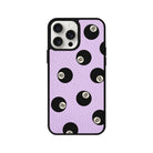 iPhone 14 Plus 8Ball Leather Vegan Deri Telefon Kılıfı Lila - SUMTHINCS