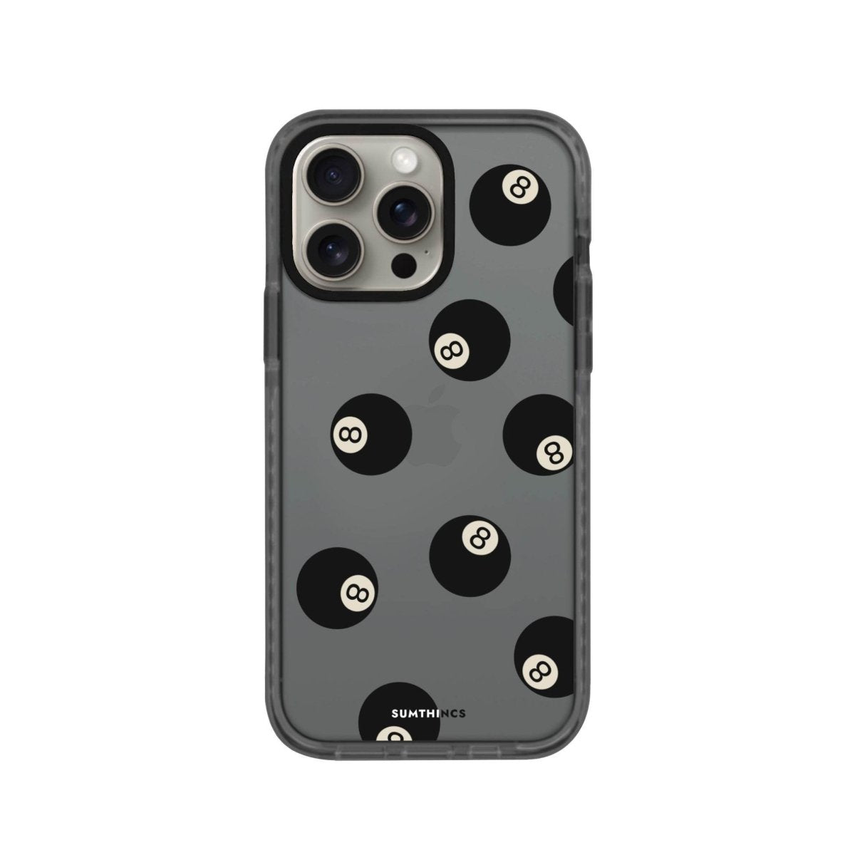 iPhone 14 Plus 8Ball Procase Şeffaf Telefon Kılıfı Antrasit - SUMTHINCS