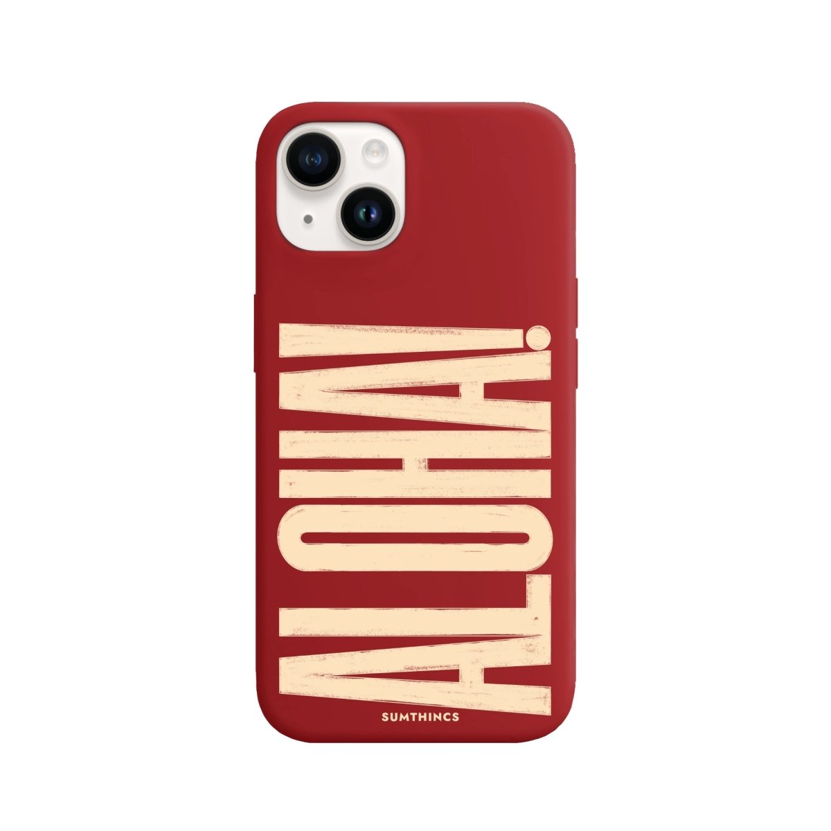iPhone 14 Plus Aloha Premium Telefon Kılıfı Kırmızı - SUMTHINCS