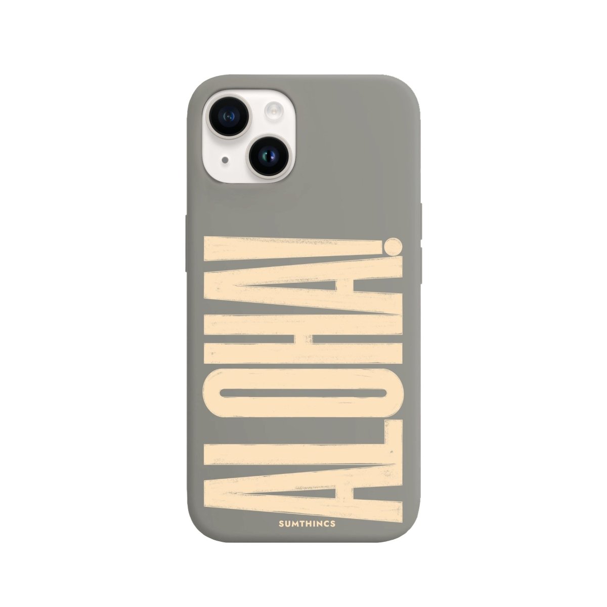 iPhone 14 Plus Aloha Premium Telefon Kılıfı Gri - SUMTHINCS