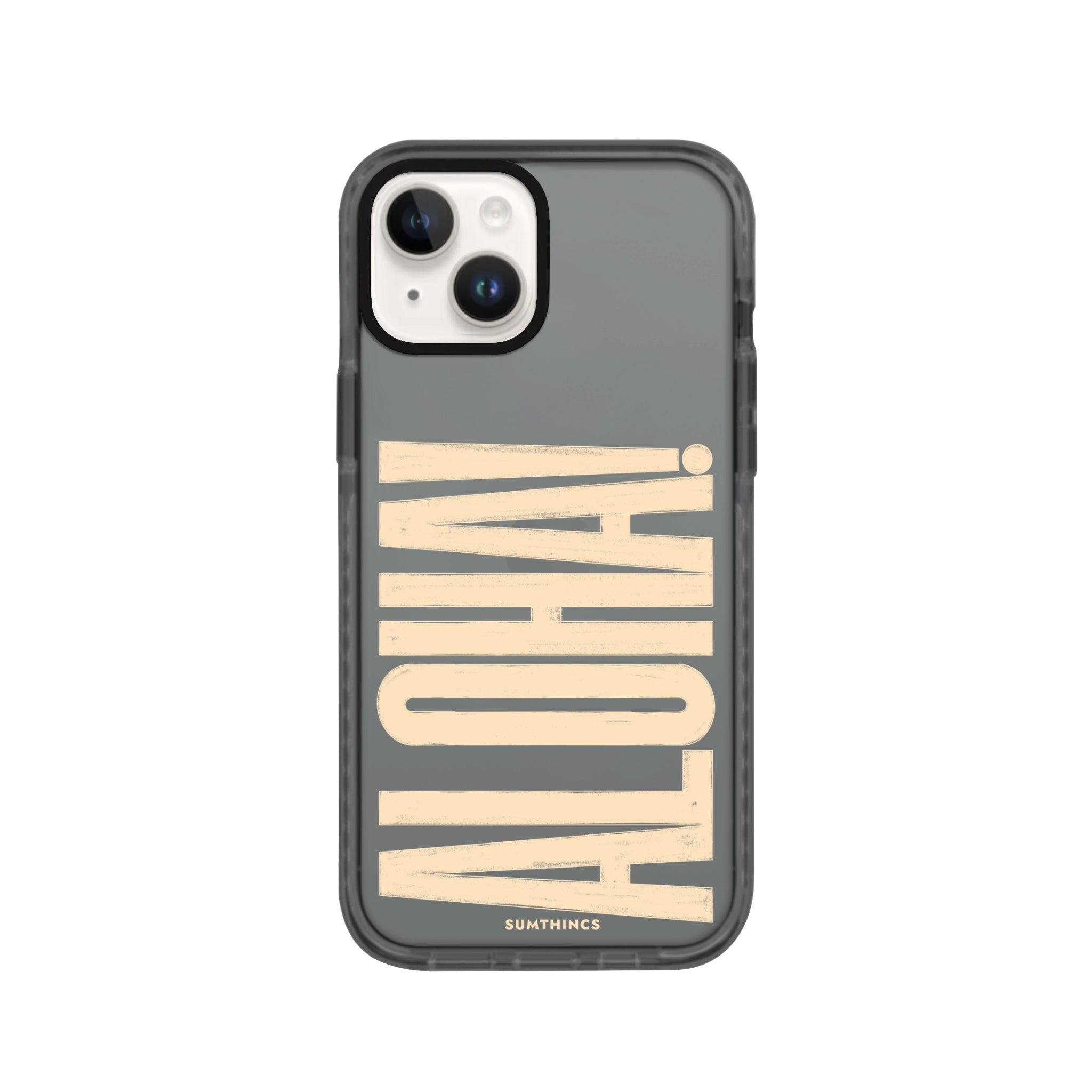 iPhone 14 Plus Aloha Procase Şeffaf Telefon Kılıfı Antrasit - SUMTHINCS