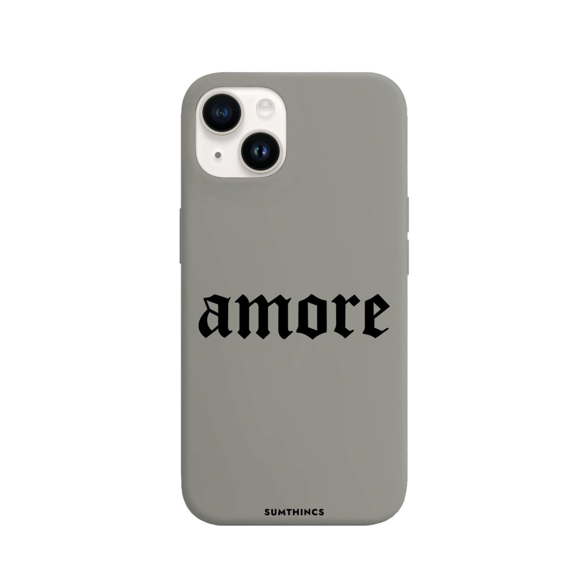 iPhone 14 Plus Amore Premium Telefon Kılıfı Gri - SUMTHINCS