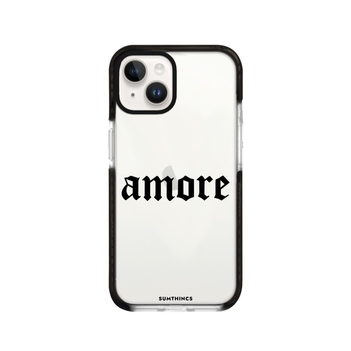 iPhone 14 Plus Amore Procase Şeffaf Telefon Kılıfı Siyah Şeffaf - SUMTHINCS