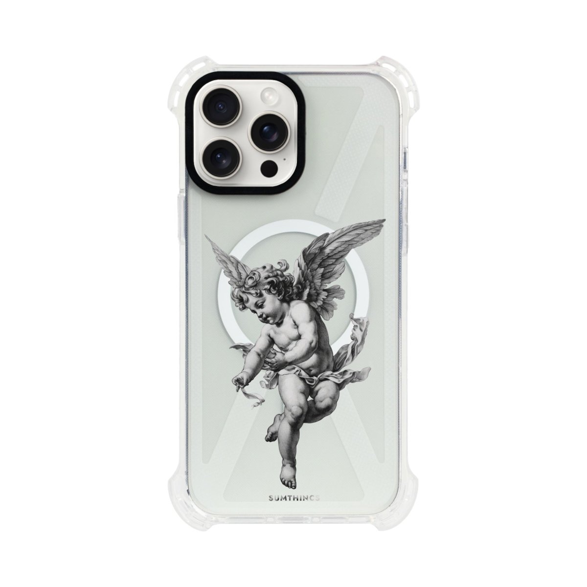 iPhone 14 Plus Angel Bumper Magsafe Şeffaf Telefon Kılıfı - SUMTHINCS