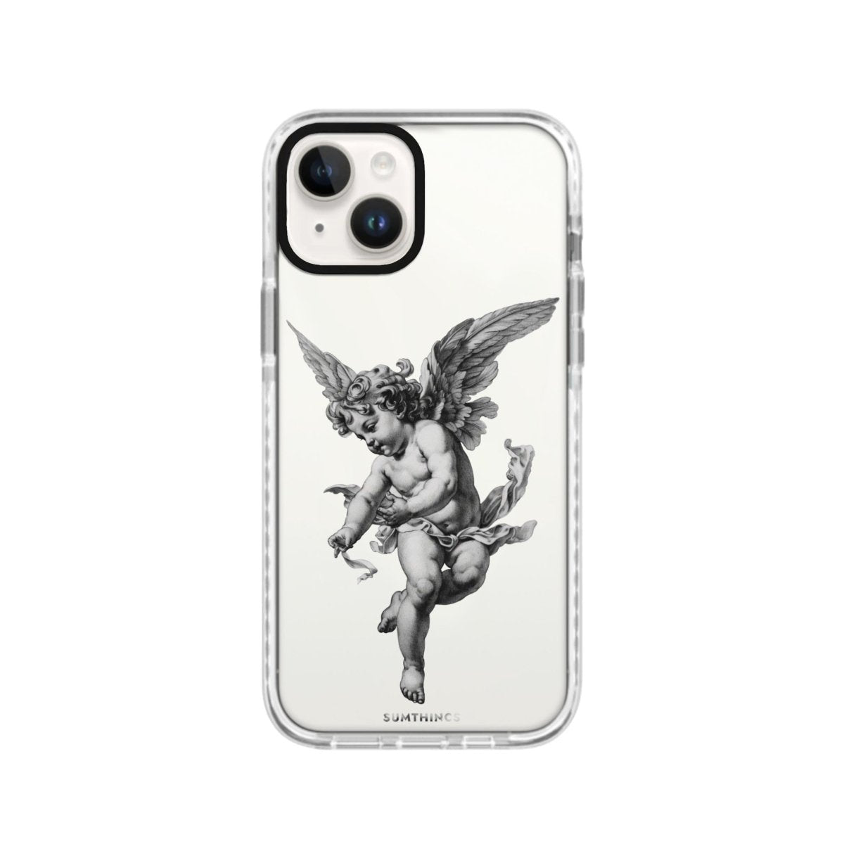 iPhone 14 Plus Angel Procase Şeffaf Telefon Kılıfı Beyaz Şeffaf - SUMTHINCS
