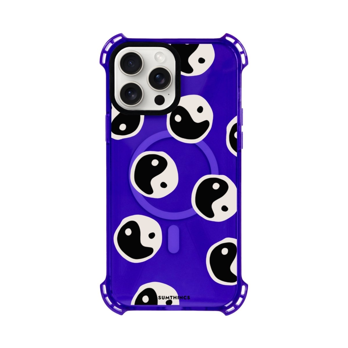 iPhone 14 Plus Balance Bumper Magsafe Şeffaf Telefon Kılıfı Mor - SUMTHINCS